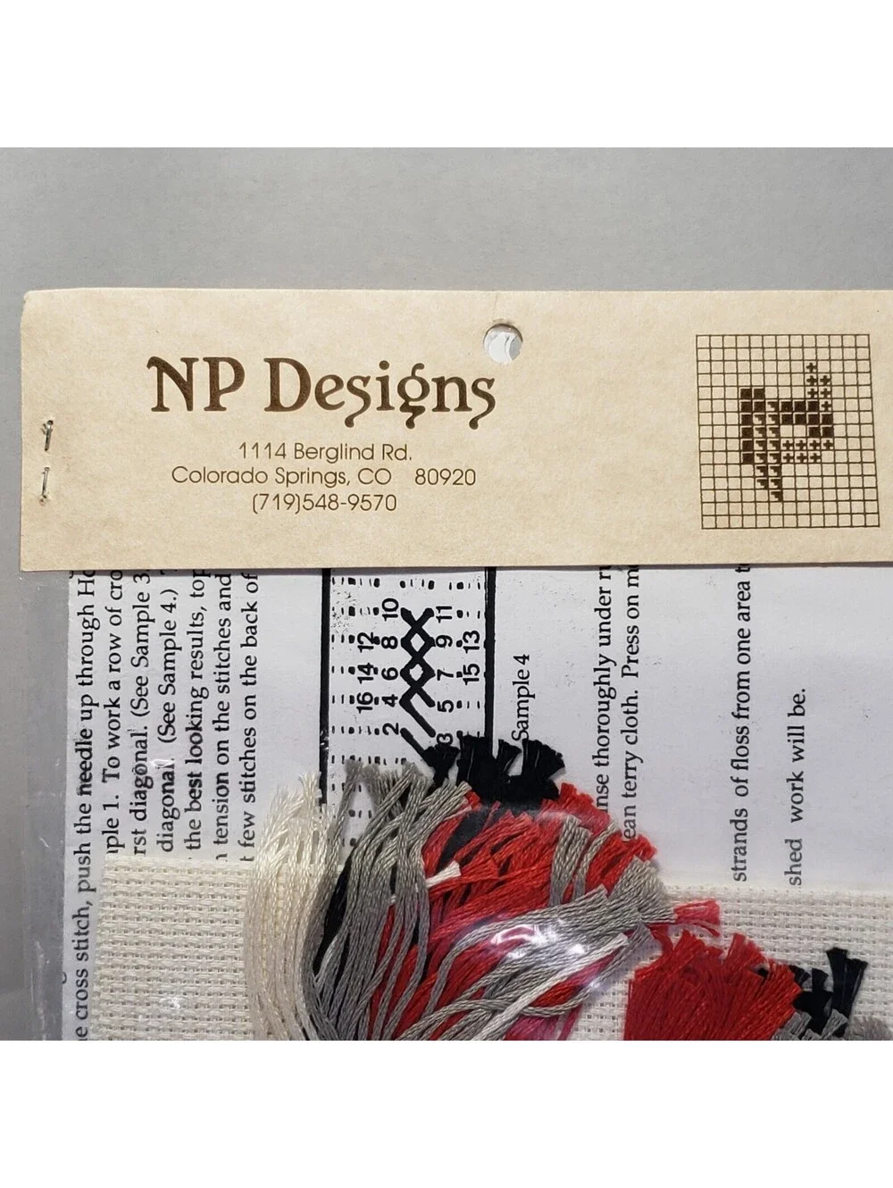 NP Designs Counted Cross Stitch Kit NK5 Deer Dancer Yei NEW 1989 Rugs of SW